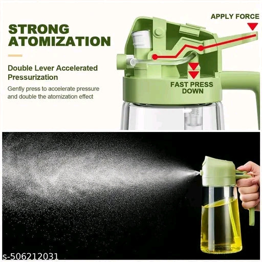 Oil dispenser bottle 2 in 1 oil sprayer 500ml