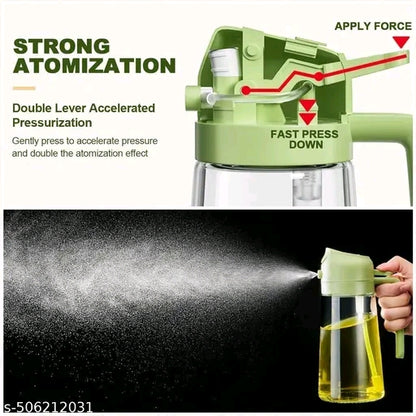 Oil dispenser bottle 2 in 1 oil sprayer 500ml