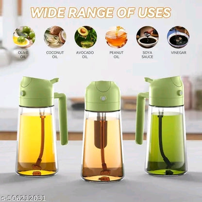 Oil dispenser bottle 2 in 1 oil sprayer 500ml